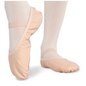New Danz N Motion Sz 5M Adult Girls Leather Ballet Shoes Pink 113 Full Sole NIB